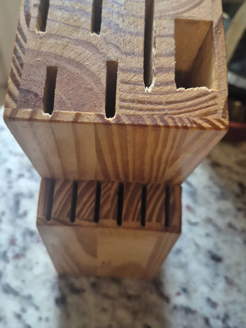Gibson Natural Wood Knife Block - 8-Slot